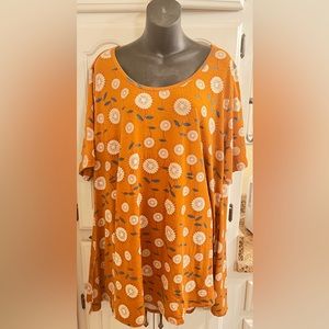 LuLaRoe 3XL Orange and Green Perfect T